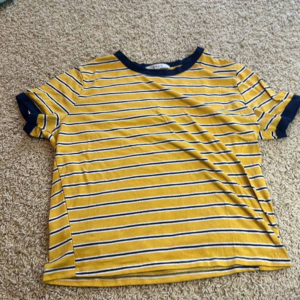 gaze- Yellow Top w/ stripes